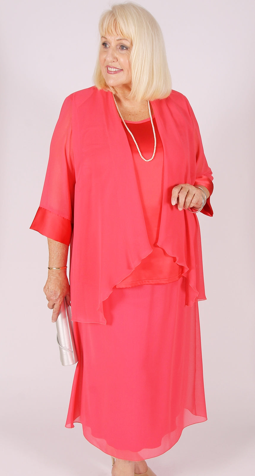Ava Satin Cami Coral – Sybils Plus Size Fashion