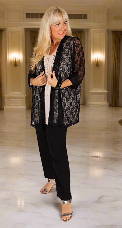 Louisa Lace Jacket Black