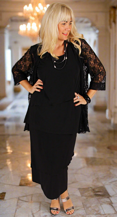 Louisa Lace Jacket Black