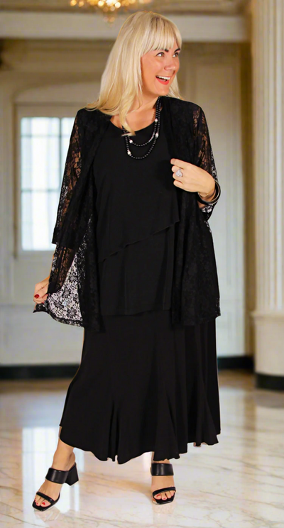 Louisa Lace Jacket Black