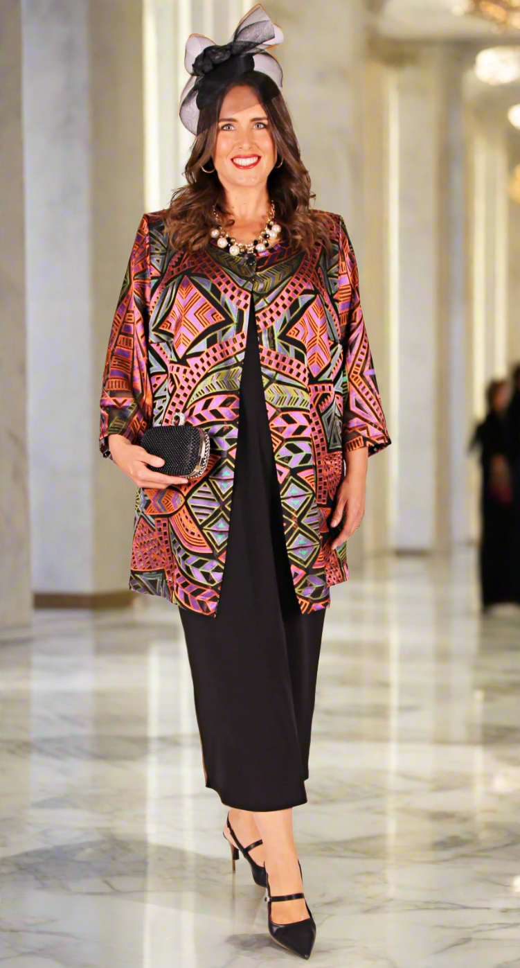 Classic One Button  Round Neck Jacket Multi Jewel Colours