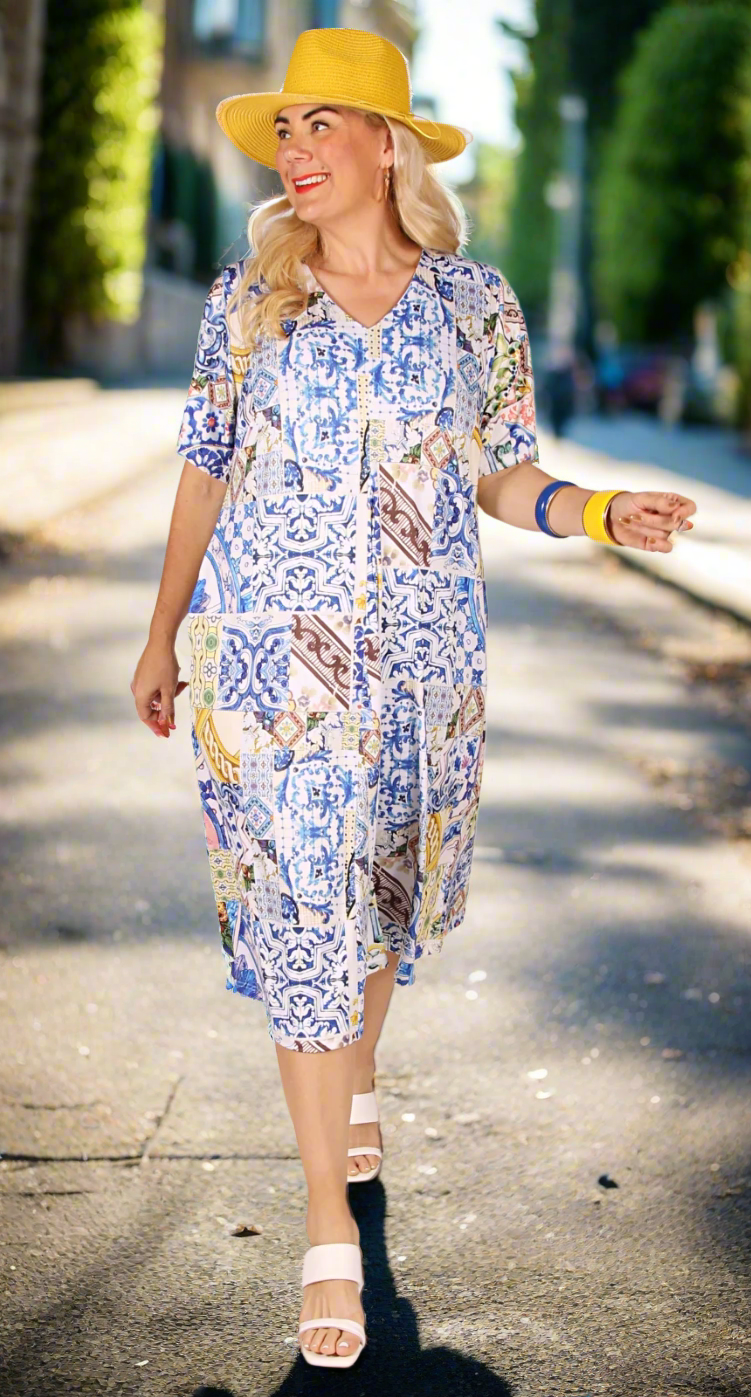 Florence Float Dress Mosaic