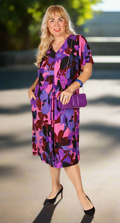 Florence Float Dress Plum Passion