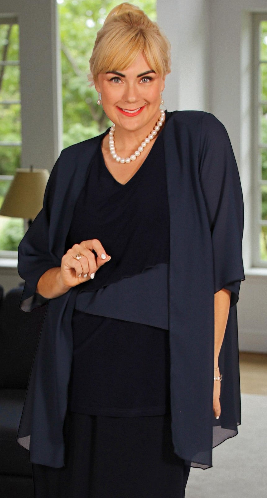 Events Layer Cami Navy