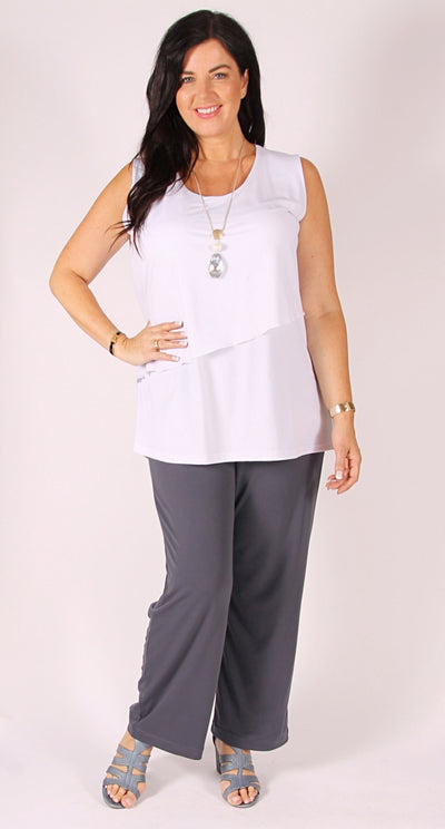 Wide Leg Pant Charcoal