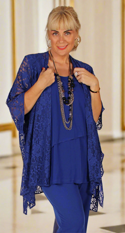 Occasion Wrap Sapphire Lace