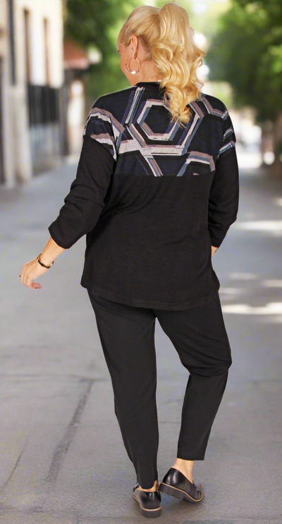 Print Yoke Jumper Geometric Shapes