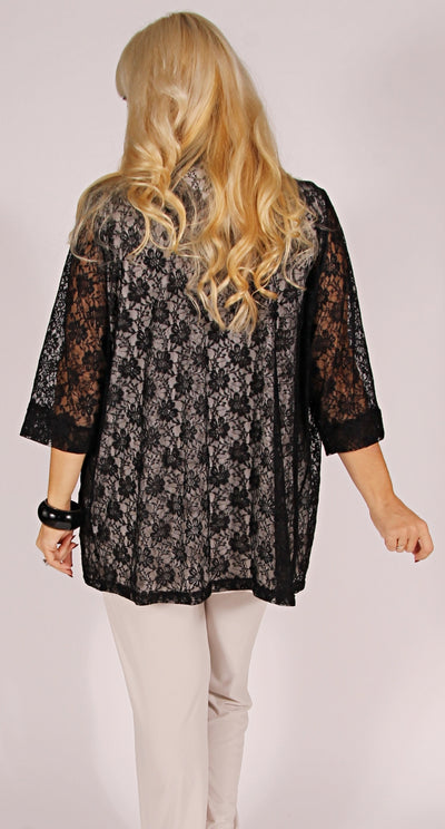 Louisa Lace Jacket Black
