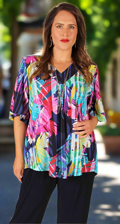 Bella V-Neck Top Colour Sensation