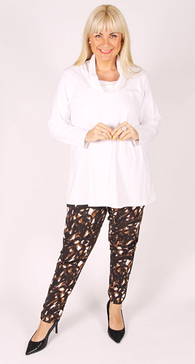 Full Length Bengaline Pant Black|Caramel