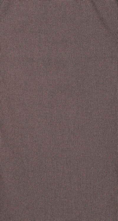 Pull-On Ponti Skirt Taupe|Black Fine Check