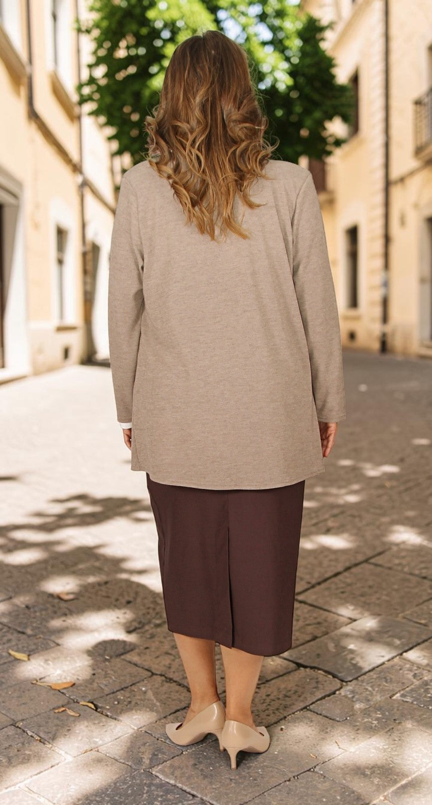 Wonderful Waterfall Jacket Cosy Knit Oatmeal – Sybils Plus Size Fashion