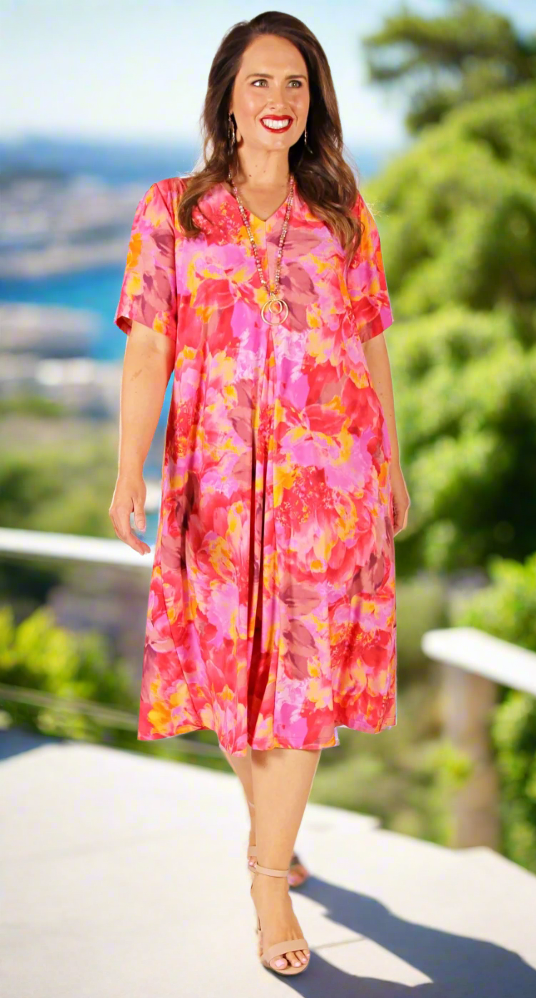 Florence Float Dress Sunshine Blossom