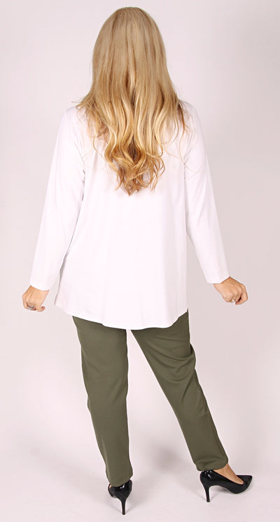 Pull-On Ponti Pant Khaki