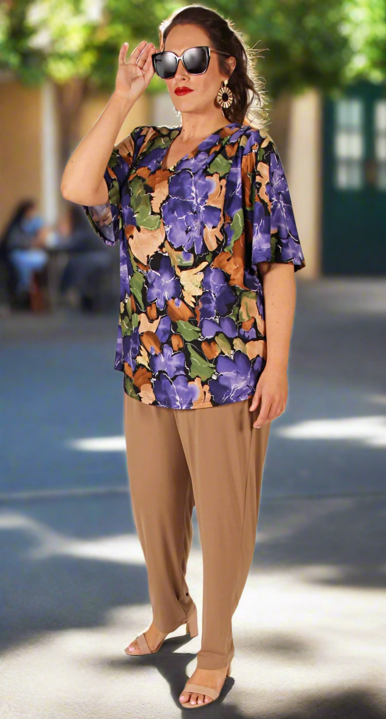 Gently Tapered Leg Pant Camel