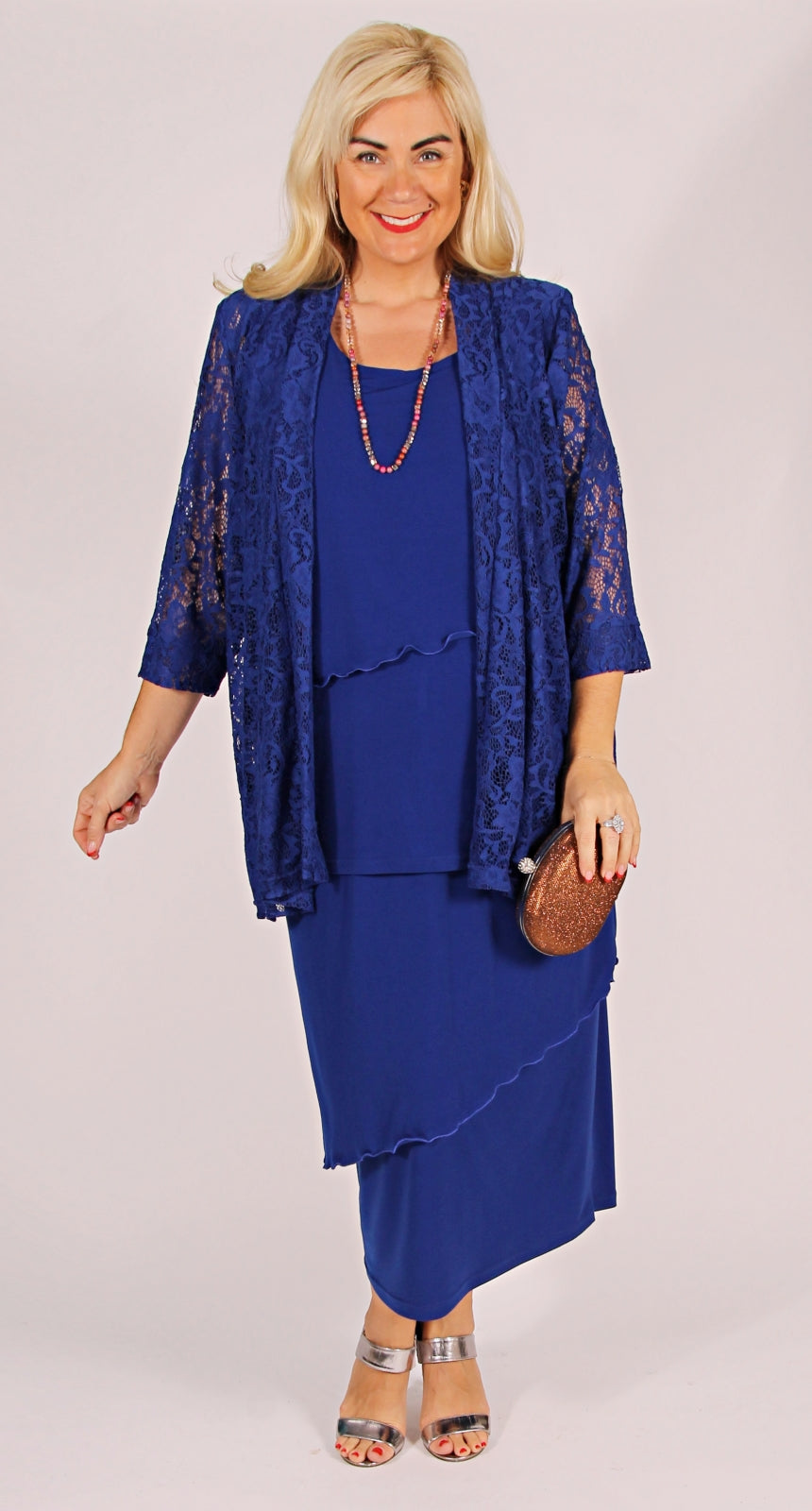 Overlay Pull-On Skirt Sapphire
