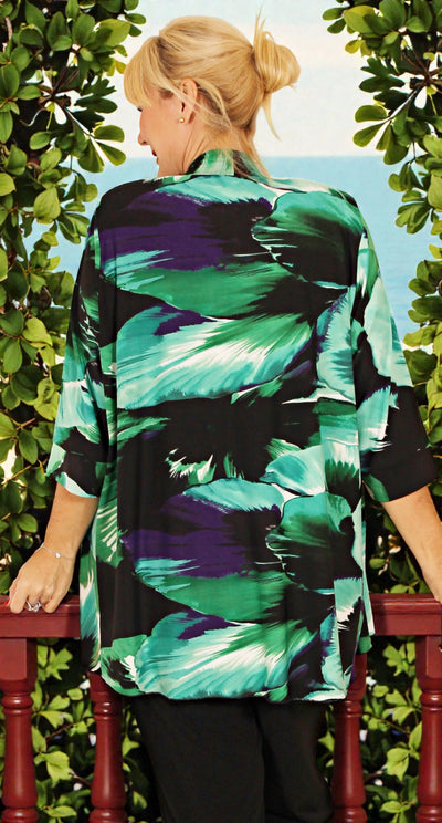 Sia Swing Jacket Opal on Black