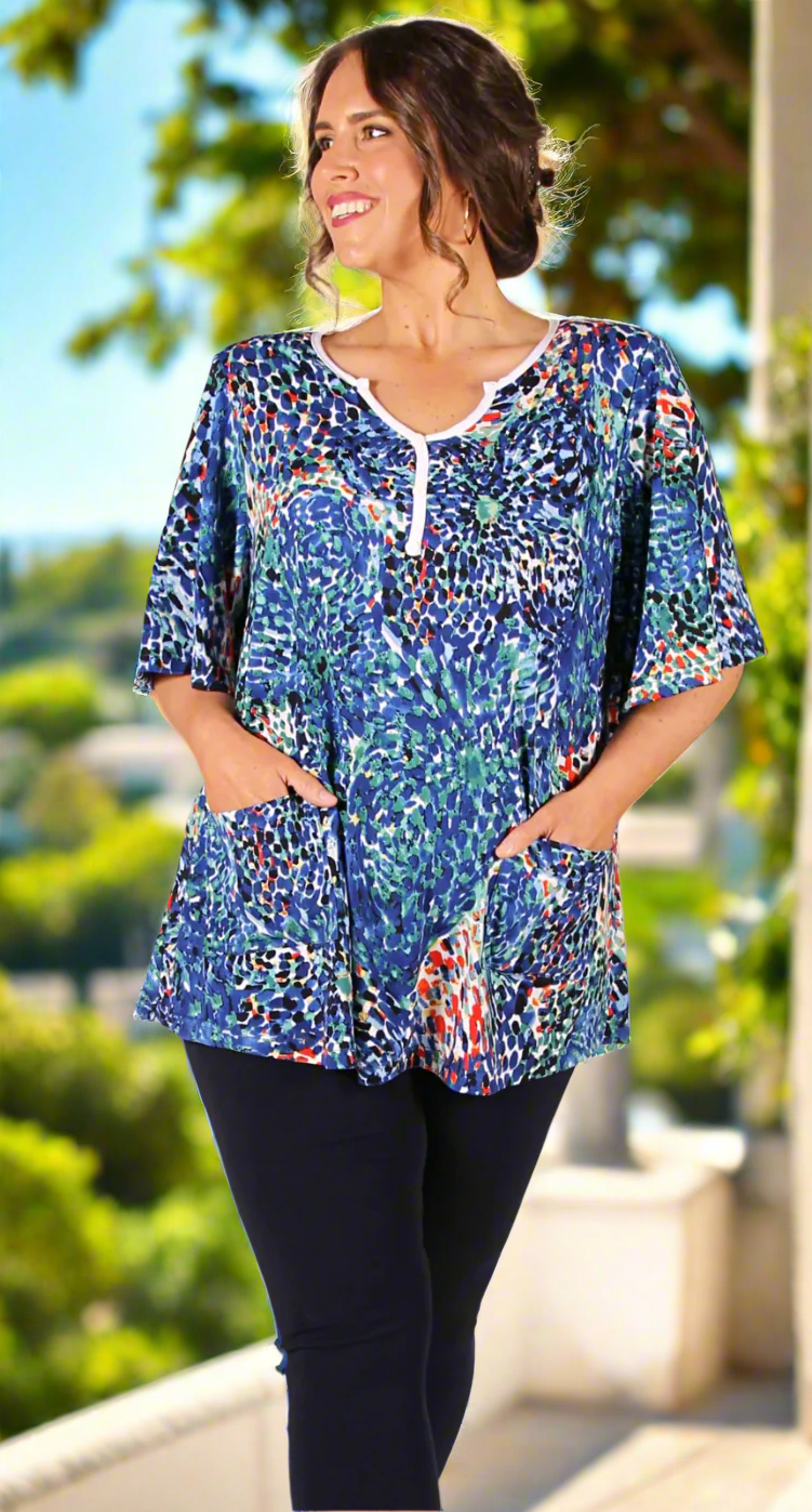Suzie Swing Top Royal Mix