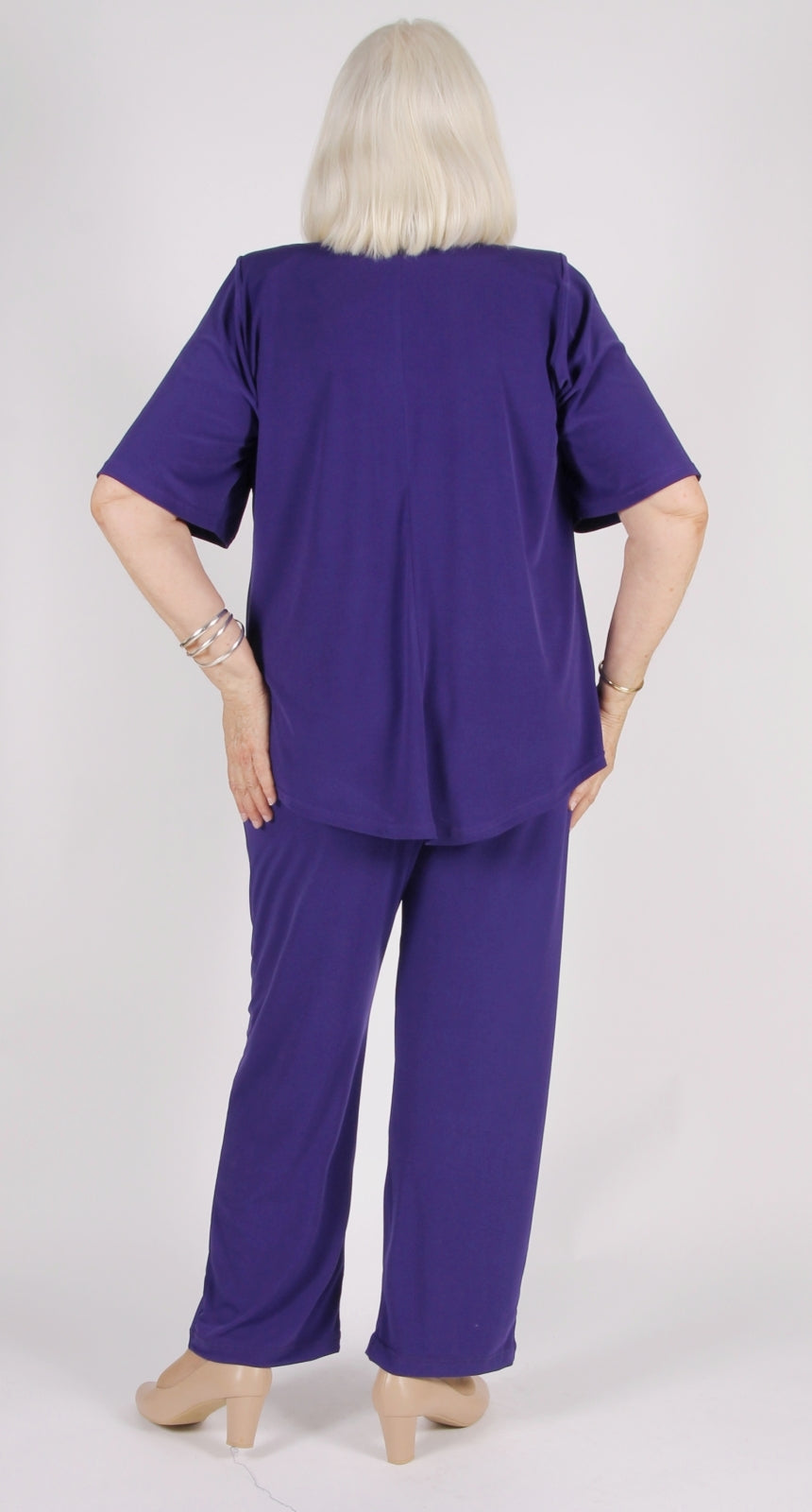 Pia Pleat Front Top Purple