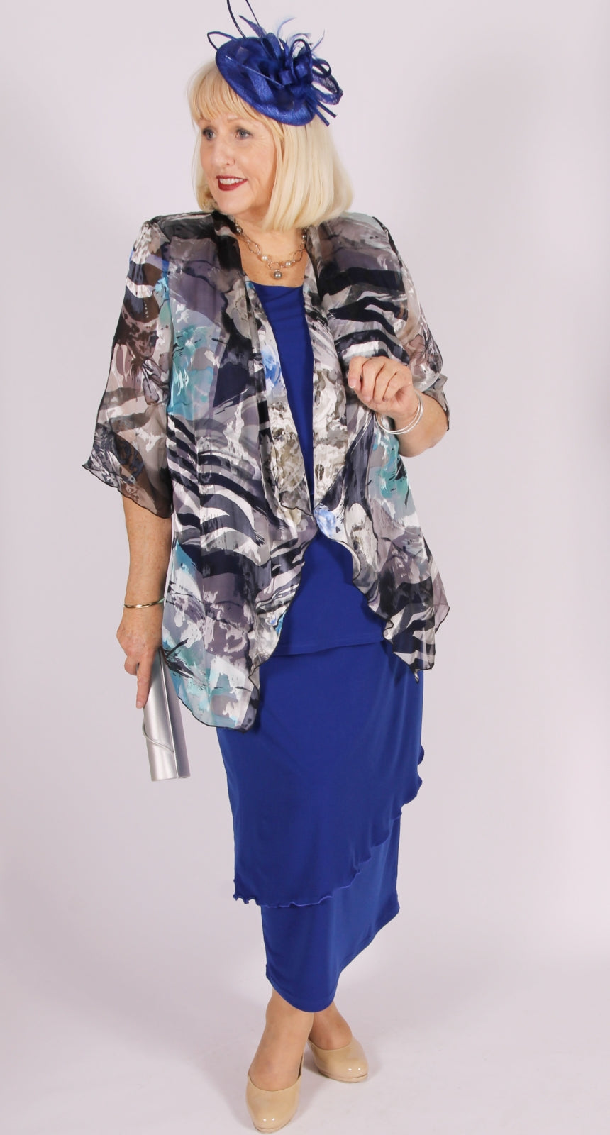 Overlay Pull-On Skirt Sapphire – Sybils Plus Size Fashion