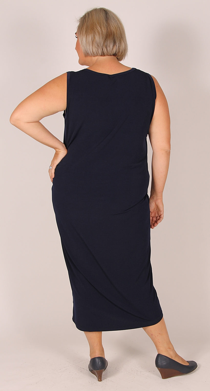 Lagos Knit Singlet Dress Navy